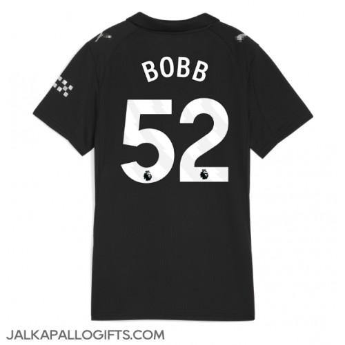 Manchester City Oscar Bobb #52 Vieraspaita Naiset 2025-26 Lyhythihainen